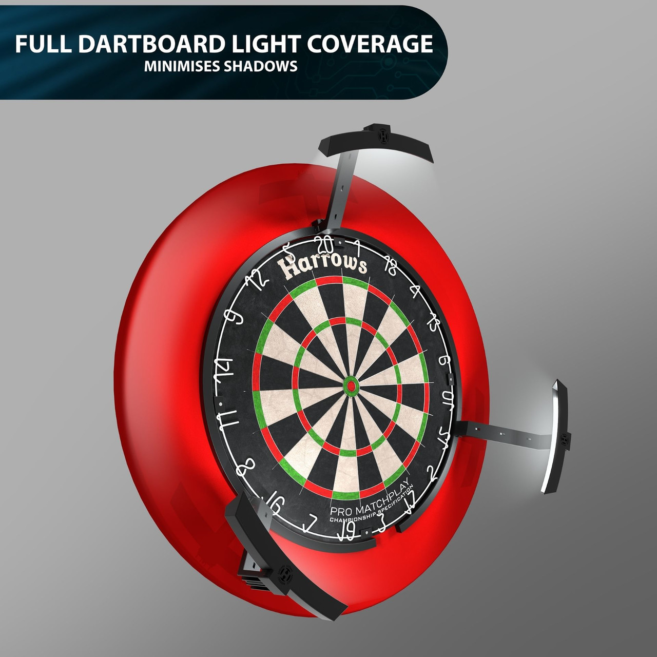 Harrows Trilight, Ultra Bright LED Dartboard Lighting System