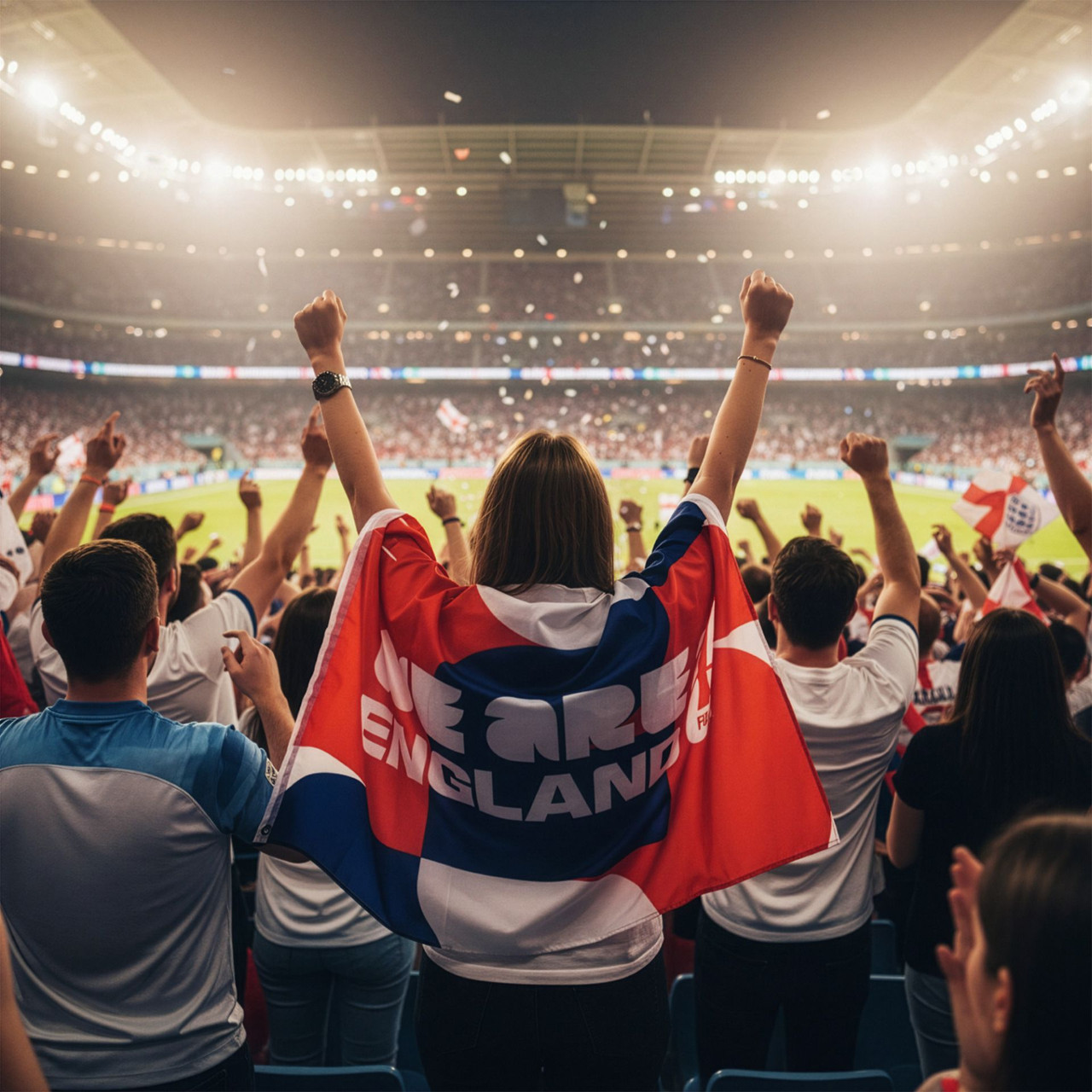 Team Merchandise FWC26 England 5ft x 3ft World Cup 2026 Fan Flag