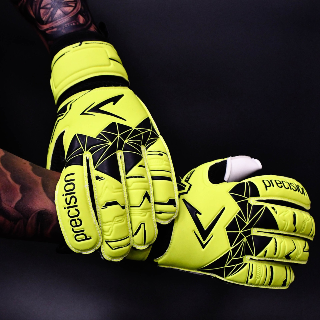 Precision Fusion X Flat Cut Essential Goalkeeper Gloves