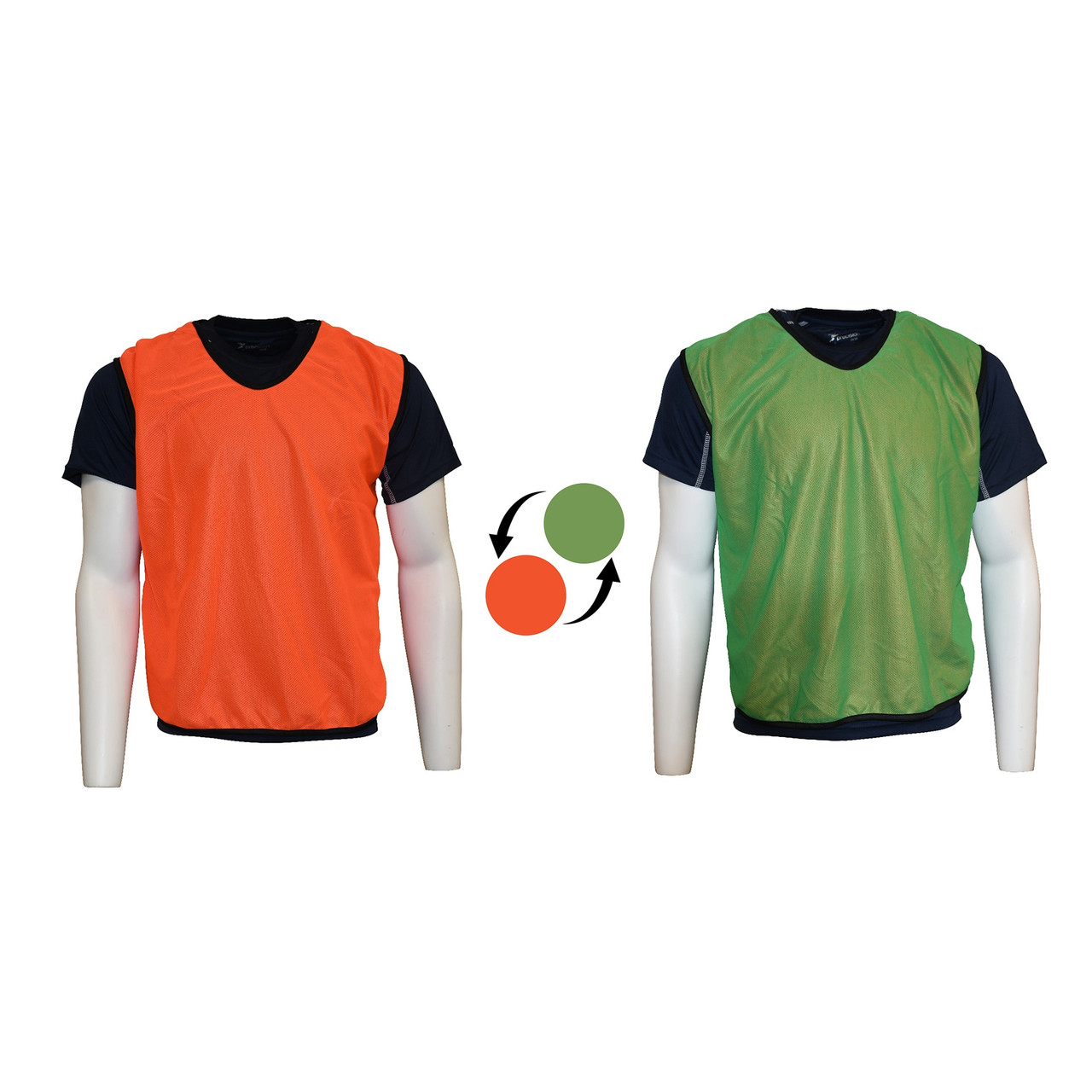 (Pack of 20) Precision Mesh Numbered 1-20 Reversible Training Bibs (Youth, Adult)