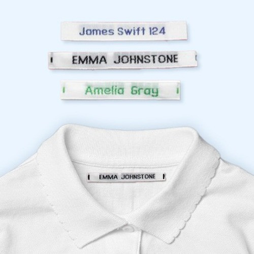 Easy2Name Woven Sew-On Name Tapes, Personalised