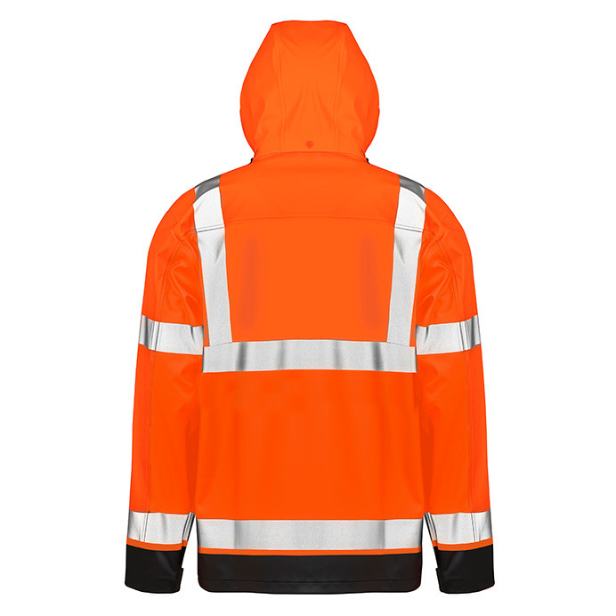 Waterproof Hi Vis Jacket, Class 3 Orange (Result Recycled Safe-Guard R507X)