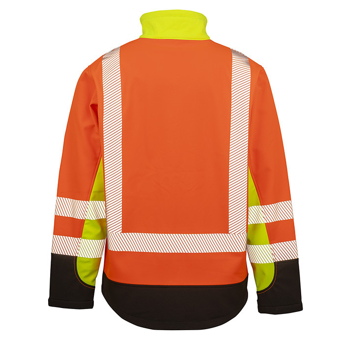 Hi Vis Softshell Jacket, Class 2, 3-Layer (Result Recycled Safe-Guard R506X)