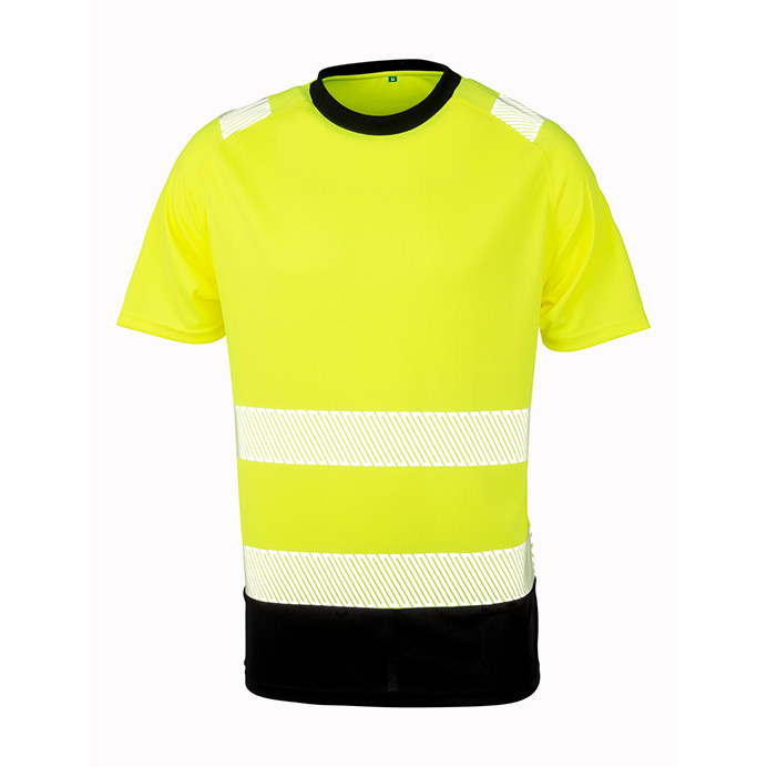 Hi Vis T Shirt, EN ISO 20471 Class 2, Quick Dry (Result Recycled Safe-Guard R502X)