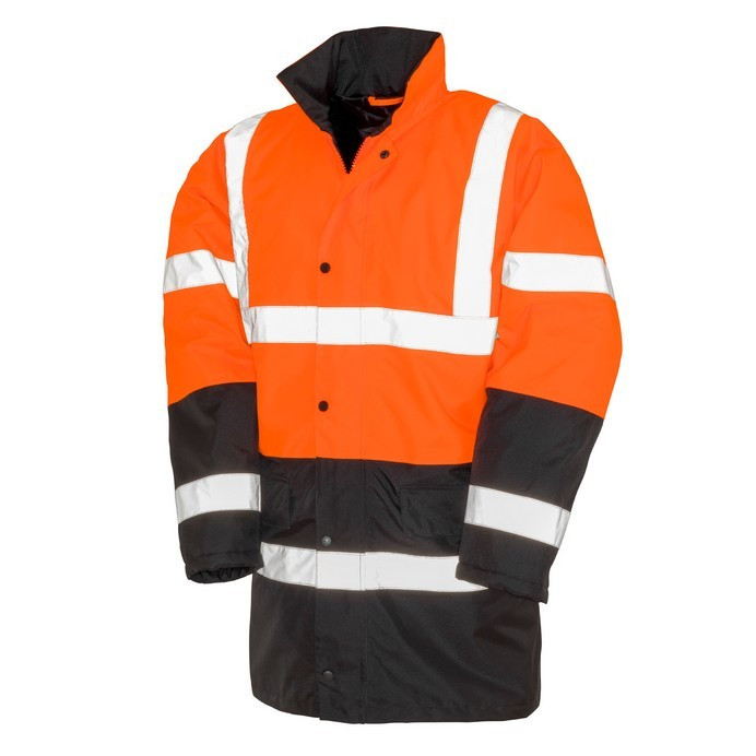 Hi Vis Coat, Class 3 Waterproof Motorway 2-Tone (Result Safe-Guard R452X)