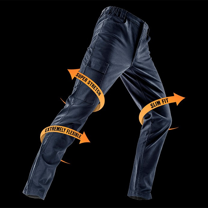 Slim Fit Stretch Work Trousers, Chino Style (Result Work-Guard R470X)