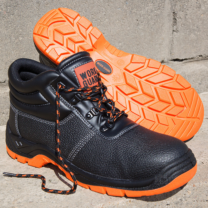 Steel Toe Cap Safety Shoes, S1PL FO SR Leather Work Shoes (Result Work-Guard R340X)