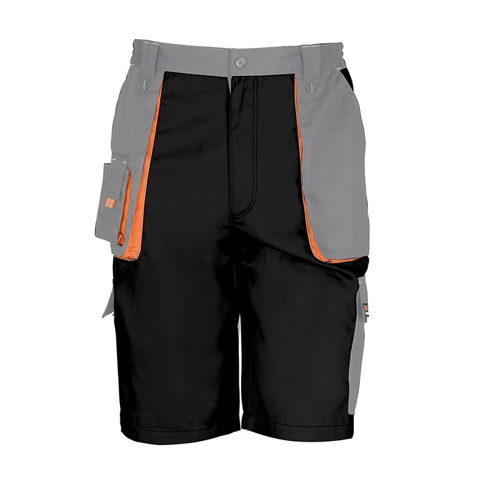 Work Shorts with Cargo Pockets, Lightweight Water Repellent (Result Work-Guard R319X)