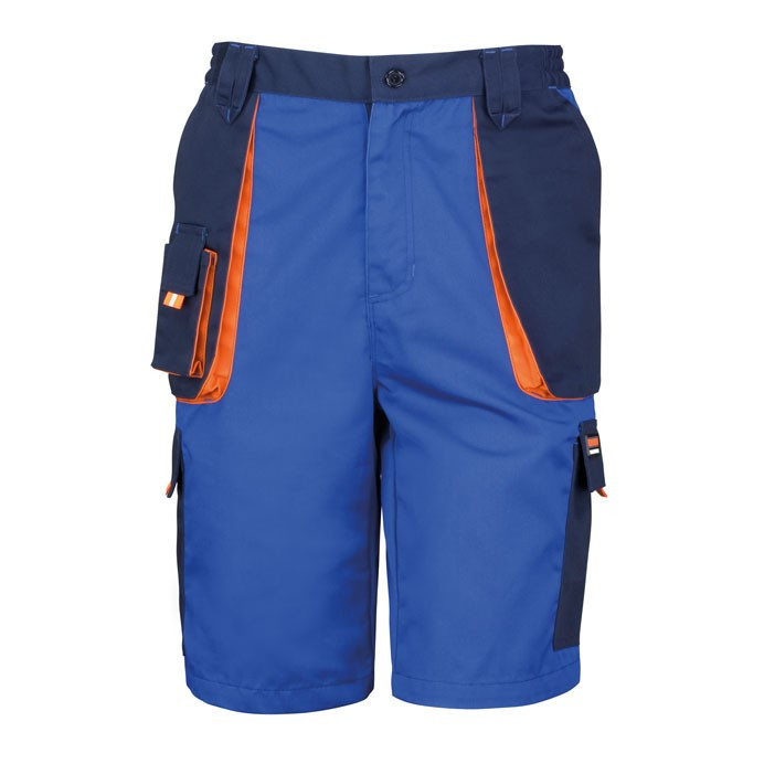 Work Shorts with Cargo Pockets, Lightweight Water Repellent (Result Work-Guard R319X)