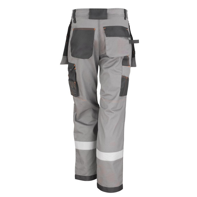 Knee Pad Work Trousers with Holster Pockets and Cordura Scuff (Result Work-Guard R324X)