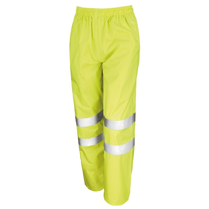 Hi Vis Waterproof Suit, Jacket and Trousers with Stuff Bag (Result Safe-Guard R216X)
