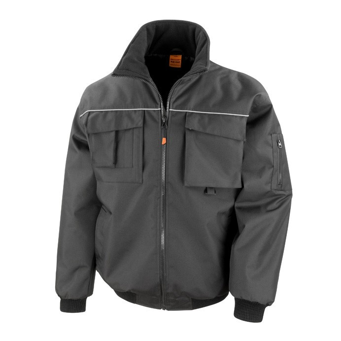 Waterproof Padded Pilot Work Jacket with Taped Seams (Result Work-Guard R300X)