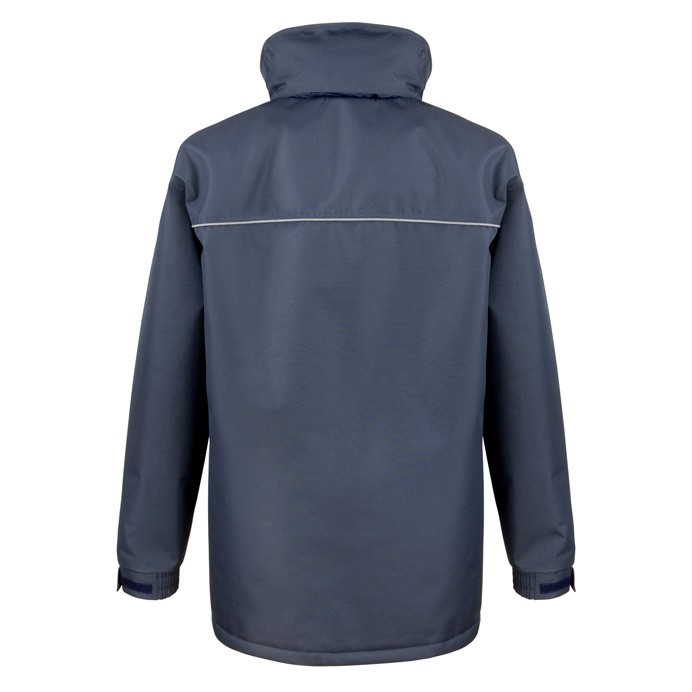 Waterproof Padded Long Work Coat with Concealed Hood (Result Work-Guard R301X)