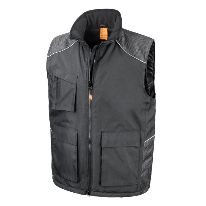 Mens Bodywarmer, Waterproof Padded Work Gilet (Result Work-Guard R306X)