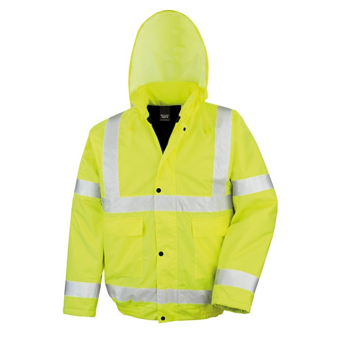 Hi Vis Jacket, Padded Winter Safety Blouson, EN ISO 20471 Class 3 (Result R217X)