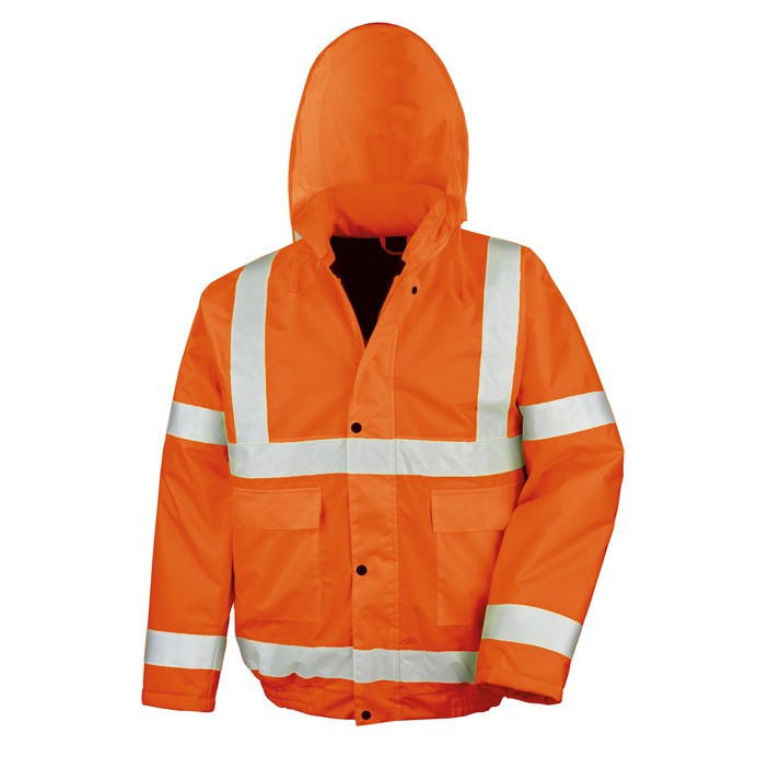 Hi Vis Jacket, Padded Winter Safety Blouson, EN ISO 20471 Class 3 (Result R217X)