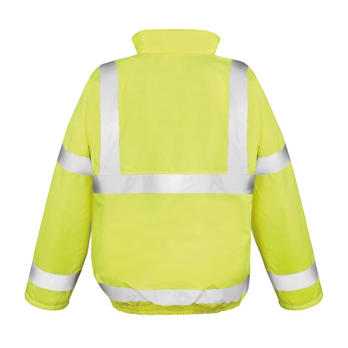 Hi Vis Jacket, Padded Winter Safety Blouson, EN ISO 20471 Class 3 (Result R217X)