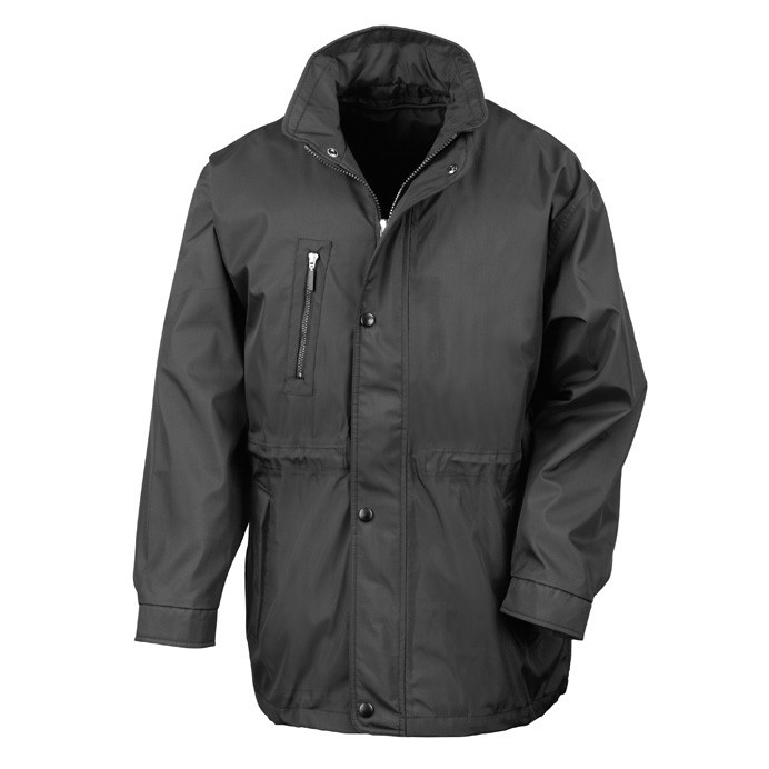 Mens 2 in 1 Executive Coat with Zip-Out Fleece Liner (Result R110X)