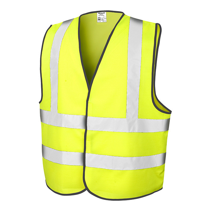 Hi Vis Motorway Vest, EN ISO 20471 Class 2 with Shoulder Bands (Result R201X)