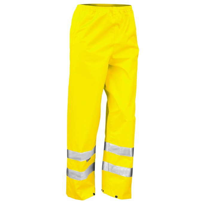 Hi Vis Trousers, Waterproof Over Trousers, Class 1 (Result Safe-Guard R022X)