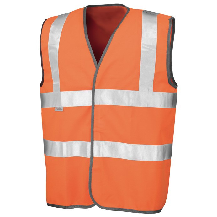 Hi Vis Vest with 3M Scotchlite Tape, EN ISO 20471 Class 2 (Result Safe-Guard R021X)