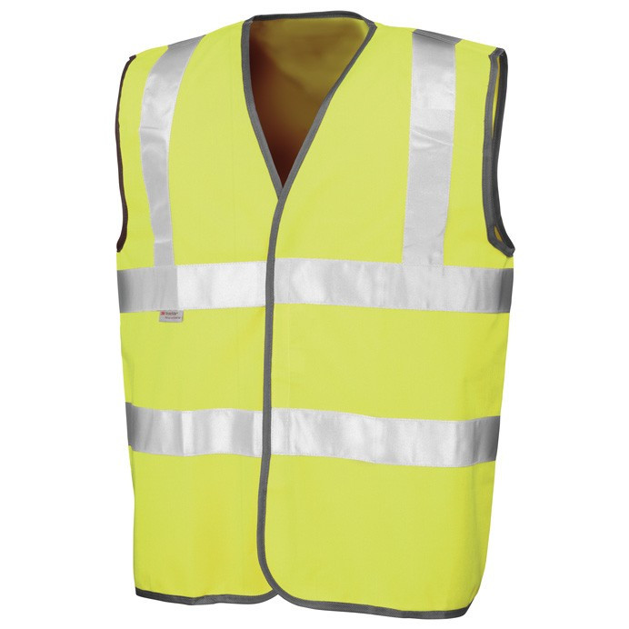 Hi Vis Vest with 3M Scotchlite Tape, EN ISO 20471 Class 2 (Result Safe-Guard R021X)