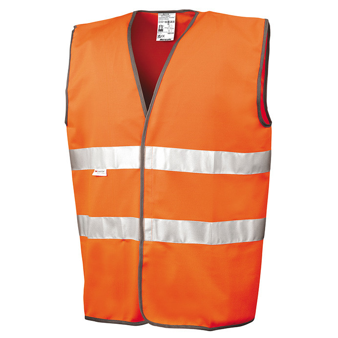Hi Vis Motorist Vest, EN ISO 20471 Class 2, 3M Scotchlite (Result Safe-Guard R211X)