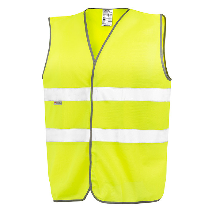 Hi Vis Motorist Vest, EN ISO 20471 Class 2, 3M Scotchlite (Result Safe-Guard R211X)