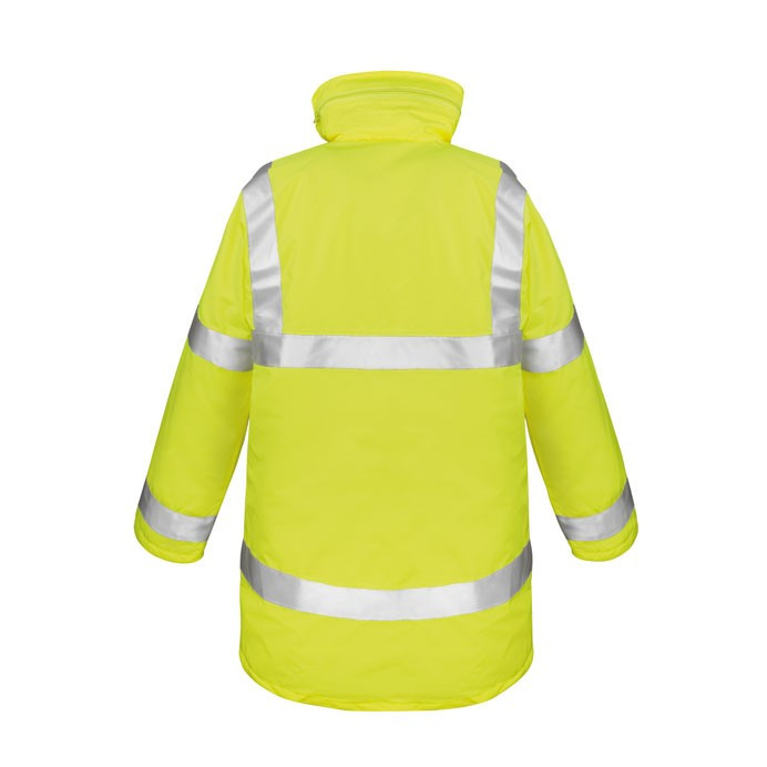 Hi Vis Jacket, Waterproof, EN ISO 20471 Class 3 with Hood (Result Safe-Guard R018X)