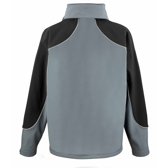 Hooded Softshell Work Jacket with Ripstop Panels (Result Work-Guard R118X)