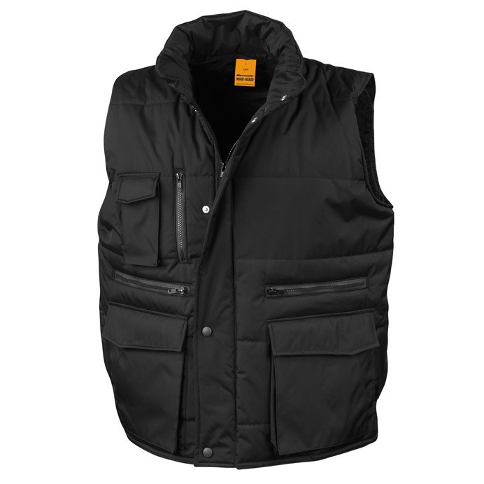 Mens Work Bodywarmer, Multi Pocket Ripstop (Result Work-Guard Lance R127X)