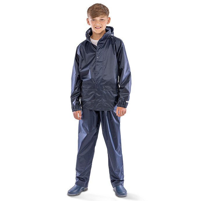 Kids Waterproof Rain Suit, Jacket and Trousers (Result Core R225J)