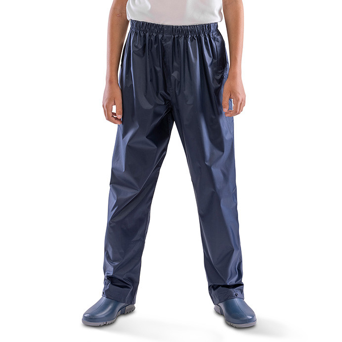 Kids Waterproof Rain Trousers, Over Trousers (Result Core R226J)