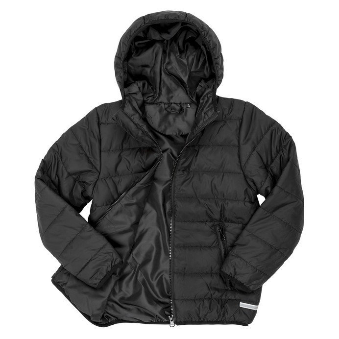 Kids Padded Coat with Hood, Showerproof School Jacket (Result Core R233)