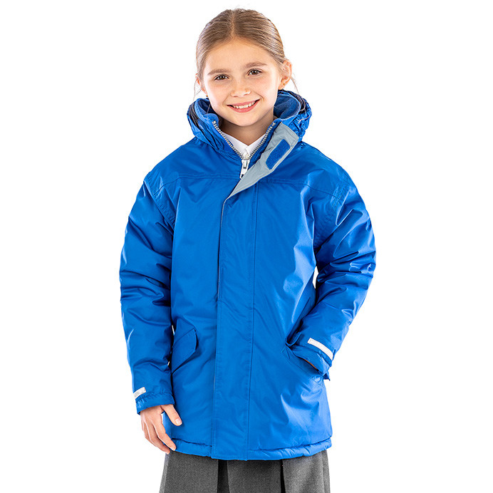 Kids Waterproof Winter Parka, Padded School Coat (Result Core R207)