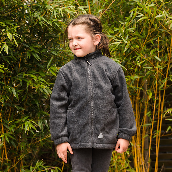 Kids Fleece Jacket, Warm Full Zip School Fleece (Result Polartherm R036)