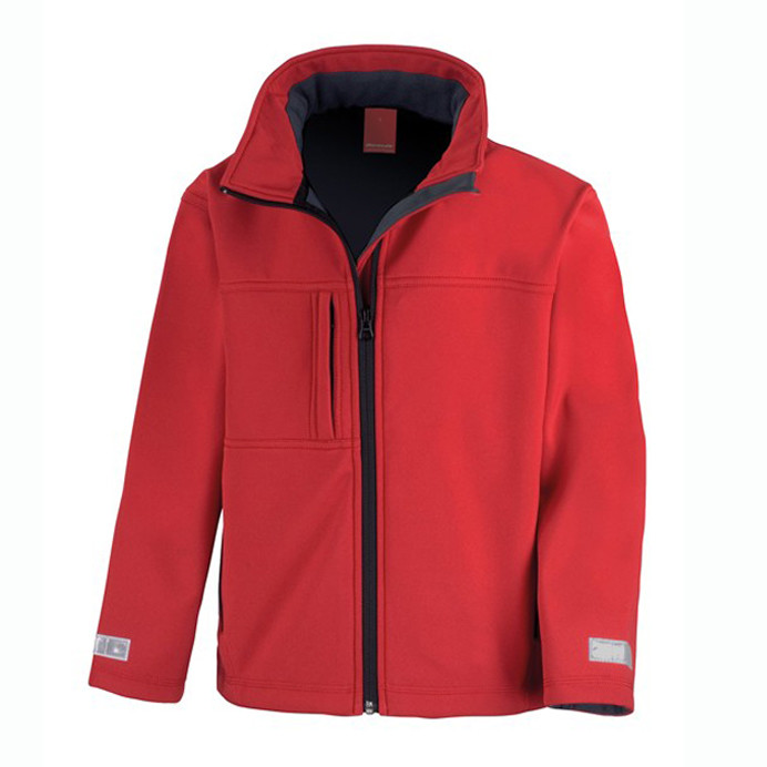Kids Softshell Jacket, Fleece Lined School Softshell (Result R121)