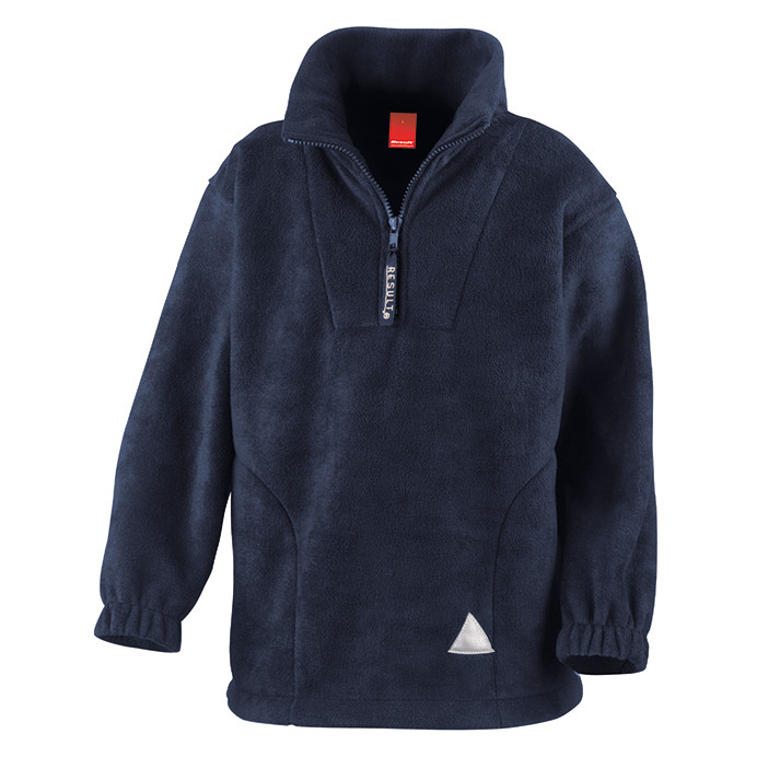 Kids Fleece Top, Quarter Zip Polartherm Pullover (Result R033)