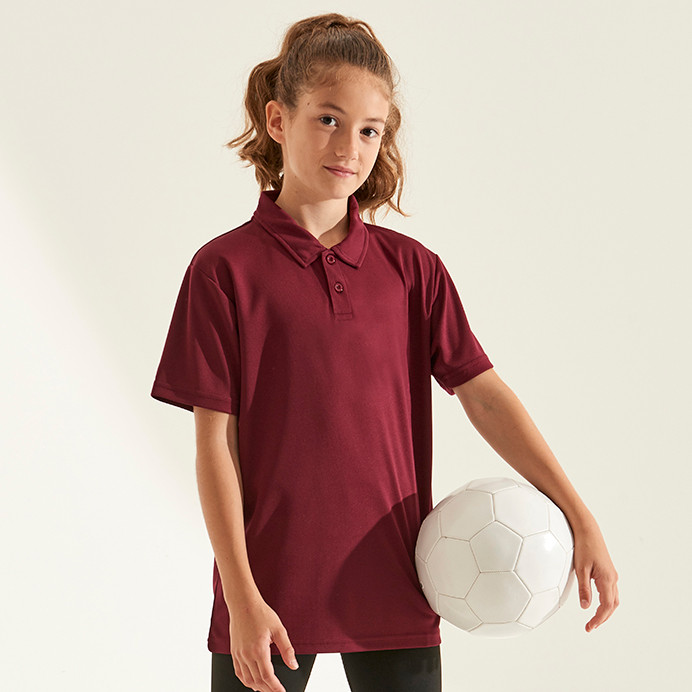 Kids PE Polo Shirt, Plain Sports Polo in 12 Colours (AWDis Just Cool JC040J)