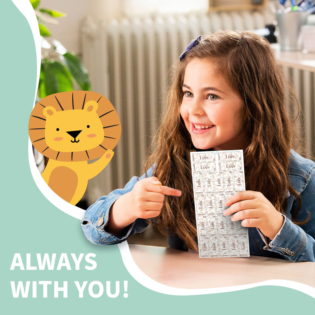 Easy2Name Name Stickers for Kids, Jollein Designs