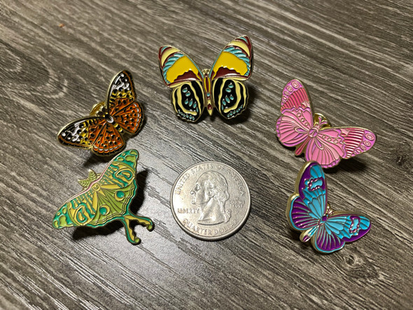 Purple and Turquoise Butterfly