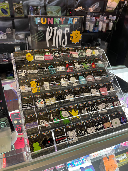 Funny AF Enamel Pins – 70-Piece Starter Display (Wholesale Only)