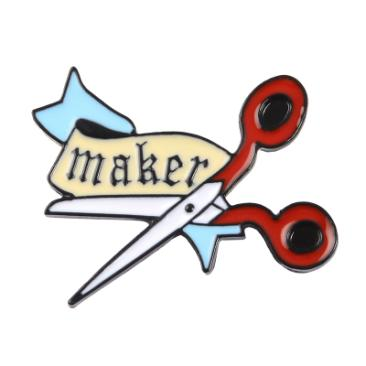 Maker Scissors Crafting/Crafter Collectible Enamel Pin – Collectible Enamel Pin Gift