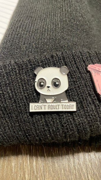 Panda I Cant Adult Today Collectible Enamel Pin Gift – Collectible Enamel Pin Gift