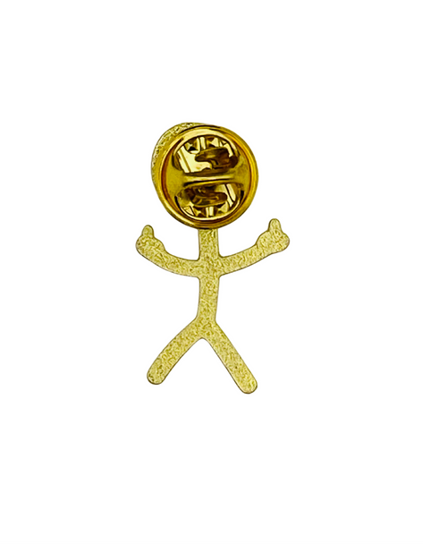 Stick Figure Middle Finger  – Collectible Enamel Pin Gift