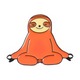 Sloth Meditating;Yoga Collectible Enamel Pin Gift – Collectible Enamel Pin Gift