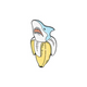 Shark Banana Collectible Enamel Pin Gift – Collectible Enamel Pin Gift