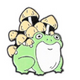 Frog With Mushrooms Collectible Enamel Pin Gift – Collectible Enamel Pin Gift