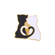 Cats With Tails Making A Heart Collectible Enamel Pin – Collectible Enamel Pin Gift