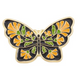 Butterfly With Retro Flower Pattern 1 Collectible – Collectible Enamel Pin Gift